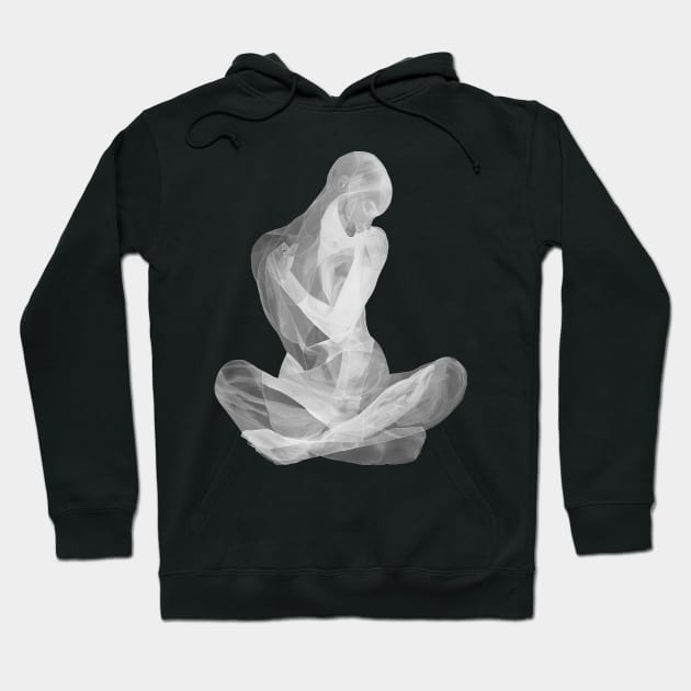 Abstract Woman Body Hoodie by RosaliArt